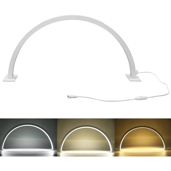 Luminária de Mesa Led Meia Lua DZ Branco - Image 2