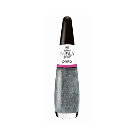 Esmalte Impala Glitter Prata 7,5ml