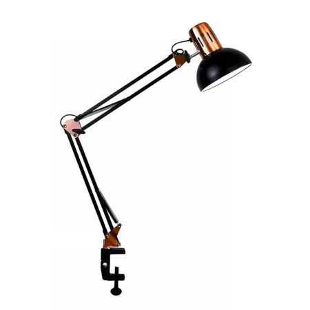 Luminária Articulada com Garra DZ Preta