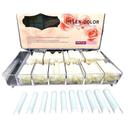 Tip Curvatura C Extra Longa Leitosa Helen Color 500 unidades