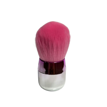 Pompom Espanador Rosa Cromado
