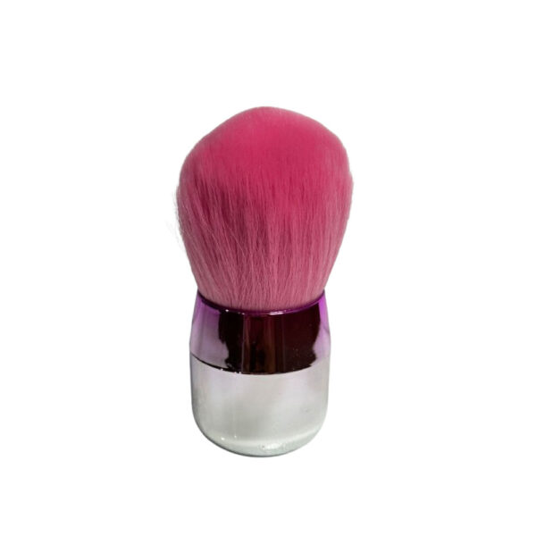 Pompom Espanador Rosa Cromado