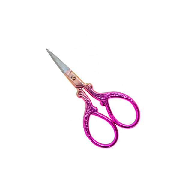 Tesoura Ponta Fina Rosa