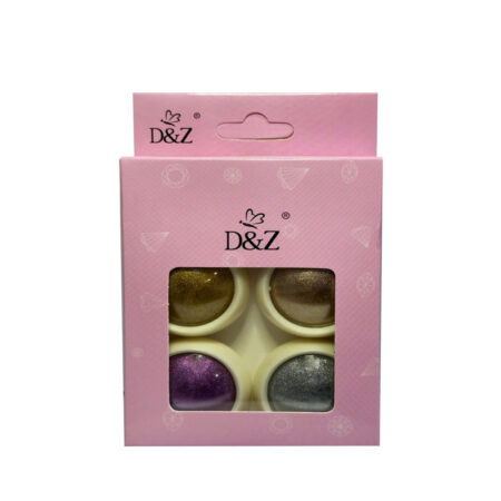 Kit Po Cromado DZ 02 Colorido 4 unidades