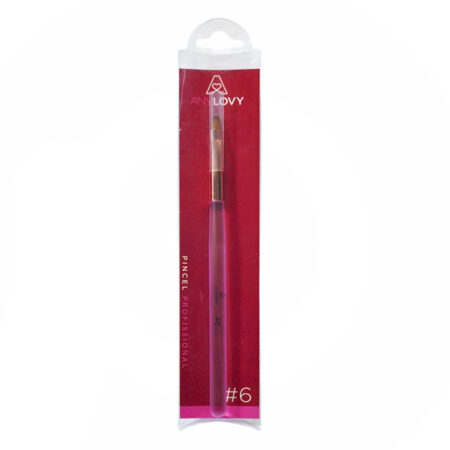 Pincel Língua de Gato N6 Rosa Anylovy