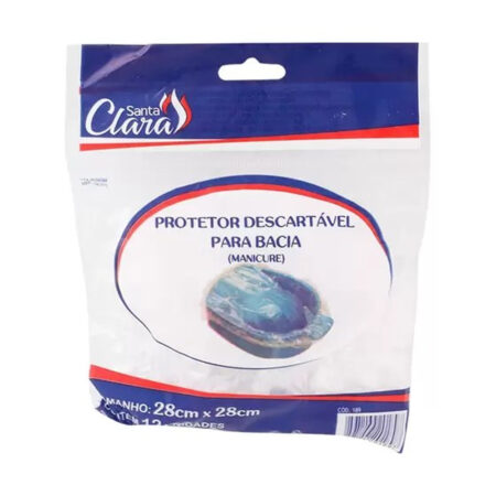 Protetor de Bacia Manicure Santa Clara 12 unidades