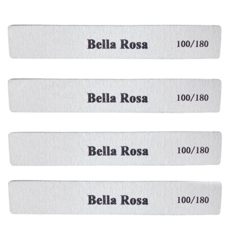 Kit 4 Lixa Quadrada Bella Rosa 100/180 #PG3