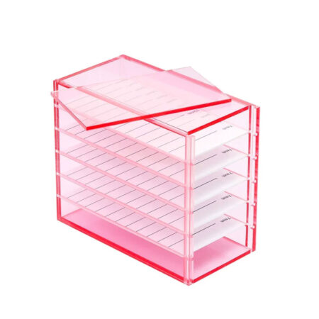 Suporte de Acrílico Para Cílios Rosa