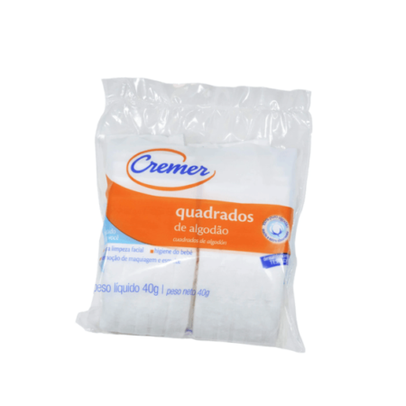 Algodão Quadrado 40gr Cremer