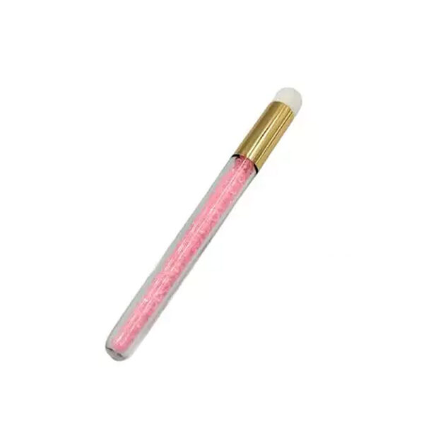 Pincel de Cílios Higienizador Glitter Rosa