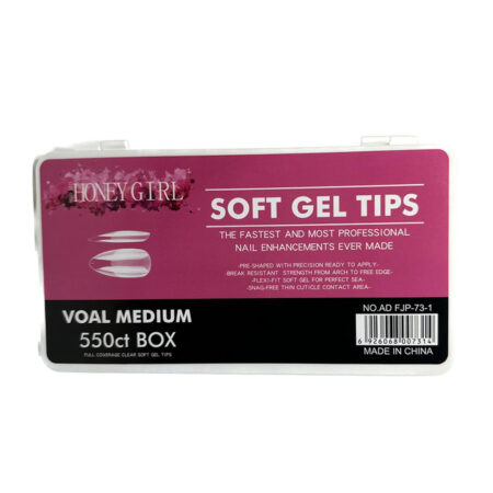 Postiça Soft Gel Almond HoneyGirl 550 unidades
