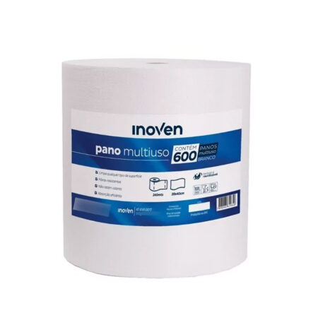 Pano Multiuso Inoven Branco 600 unidades