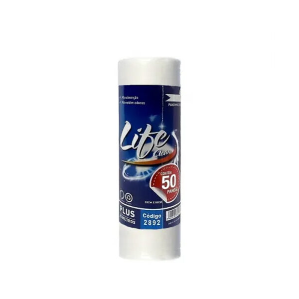 Pano Multiuso Life Clean Branco 50 unidades - Image 2