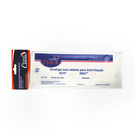 Envelope Autoclave Santa Clara 9x23 cm 100 unidades