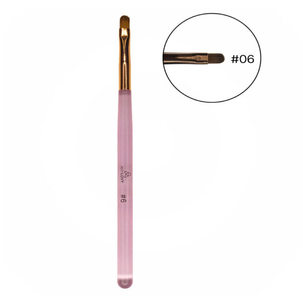 Pincel Língua de Gato N6 Rosa Anylovy - Image 2