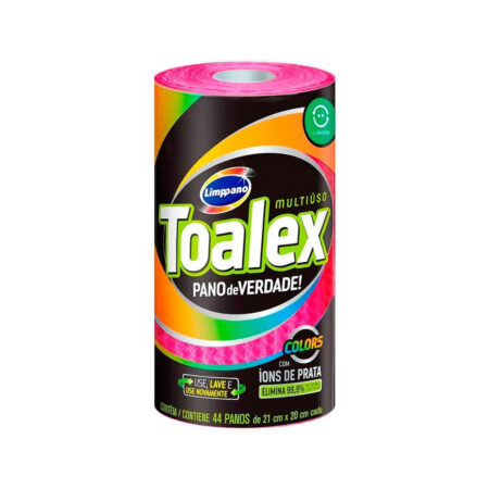 Pano Reutilizável Limppano Toalex 44 unidades Rosa