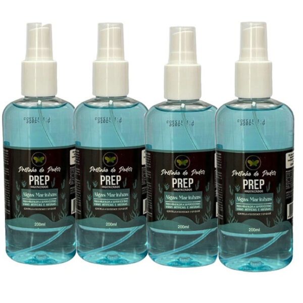 Kit 4 Prep Pretinho do Poder Algas Marinhas 200ml #PG3