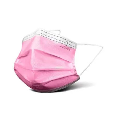 Máscara Cirúrgica Descartável Fênix Rosa 10 unidades