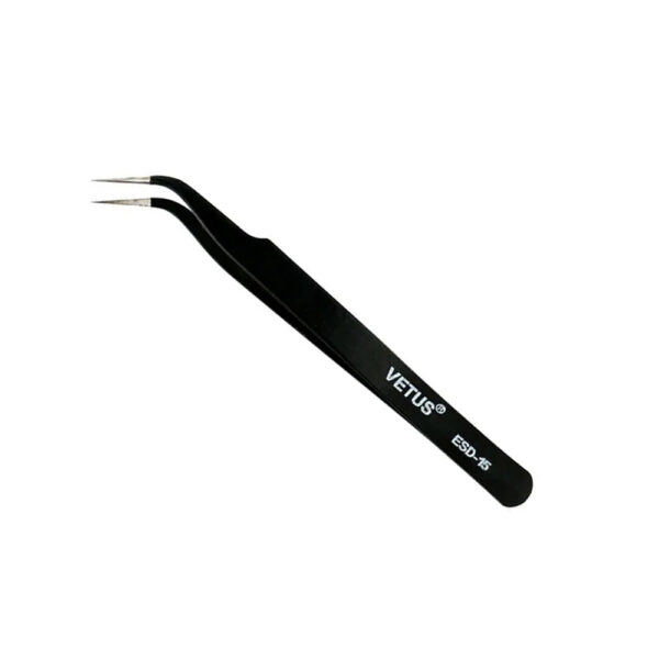 Pinça de Cílios Vetus ESD-15 Preta