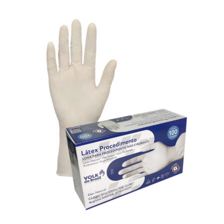 Luva Látex G Com Pó 100 Unidades