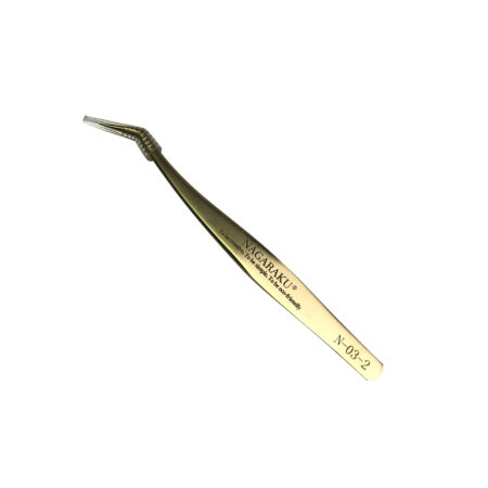 Pinça de Cílios Nagaraku Curvada Dourada N-03