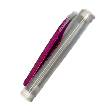 Pinça Semi Curvada Rosa JX