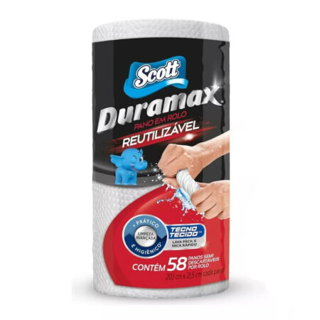 Pano Reutilizável Duramax Scott 58 unidades Branco