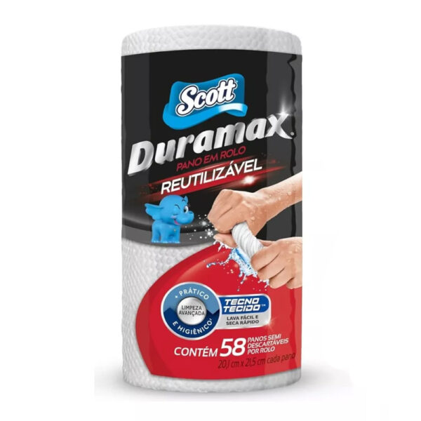 Pano Reutilizável Duramax Scott 58 unidades Branco