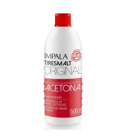 Removedor de Esmalte com Acetona Impala Tiresmalt 500ml