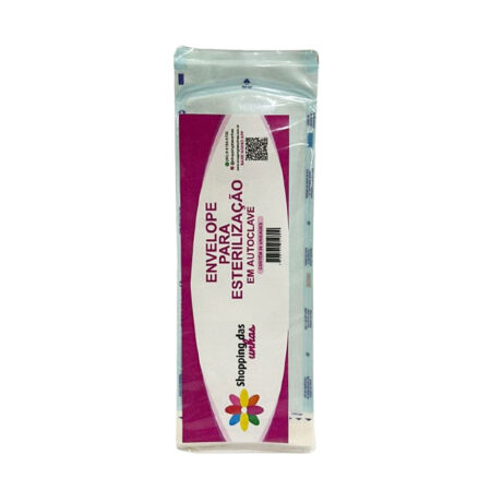 Envelope Autoclave 9x23cm 50 unidades Shopping das Unhas