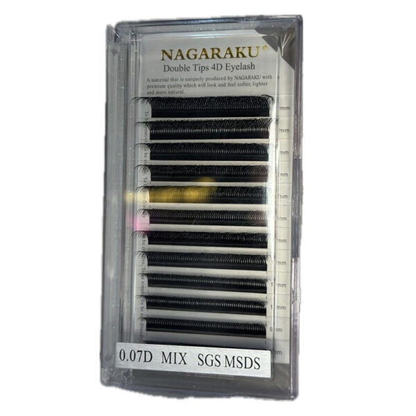 Cílios Nagaraku Double Tips 4D 0.07D Mix