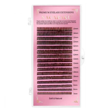 Cílios Nagaraku Premium Marrom 0.07D Mix
