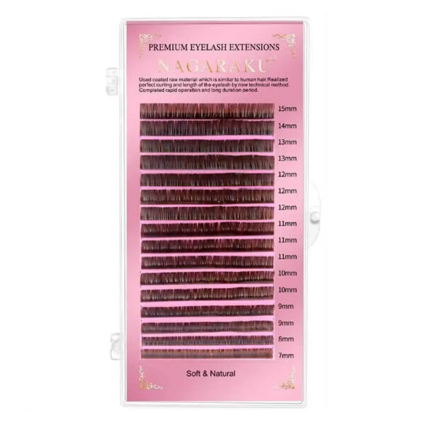 Cílios Nagaraku Premium Marrom 0.07D Mix