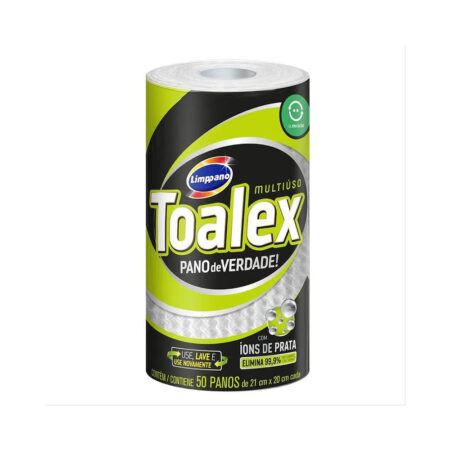 Pano Reutilizável Limppano Toalex 44 unidades Branco
