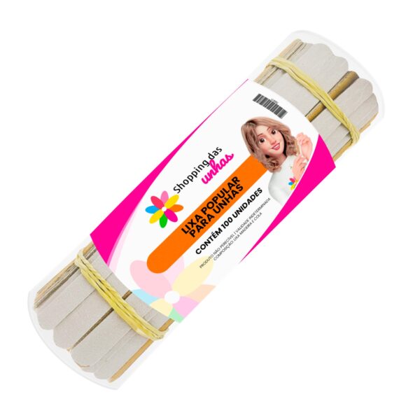 Lixa Tradicional 16cm 100 Unidades Shopping das Unhas