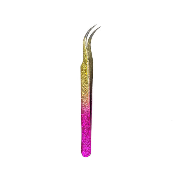 Pinça de Cilios Semi Curvada Leefen