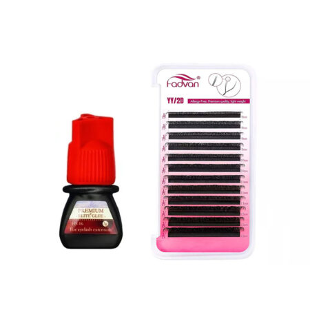 Cola de Cílios Elite Premium HS16 + Cílios Fadvan Lashes YY 2D 0.07D 8-12mm