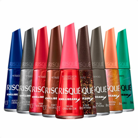 Kit Esmalte Risque Coleção Chilli Beans 9 unidades