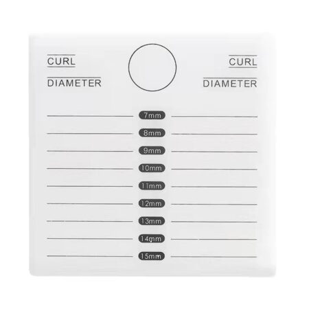 Placa Suporte para Cílios Dupla com Marcação Acrilica