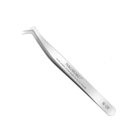Pinça de Cílios Nagaraku Volume Russo Prata N-09