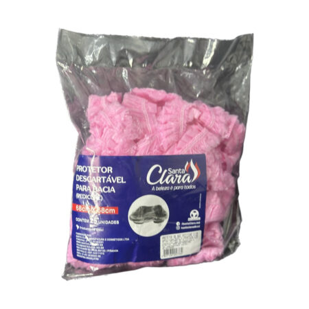 Protetor de Bacia Pedicure Rosa Santa Clara 25 unidades