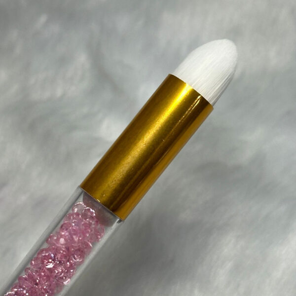 Pincel de Cílios Higienizador Glitter Rosa - Imagem 2