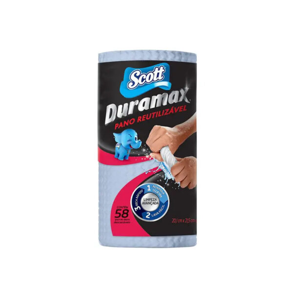 Pano Reutilizável Duramax Scott 58 unidades Azul
