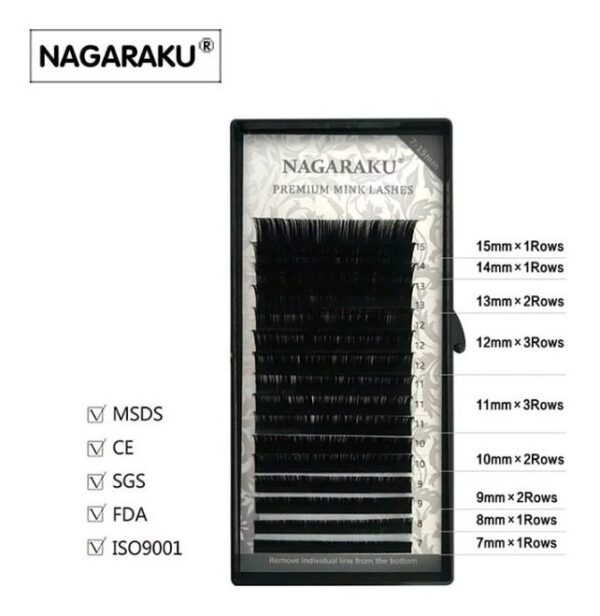 Cílios Nagaraku Premium 0.07D Mix - Imagem 3