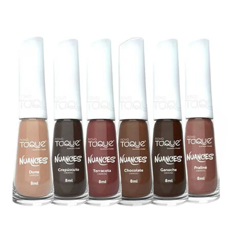 Kit Esmalte Novo Toque Coleção Nuances 6 unidades