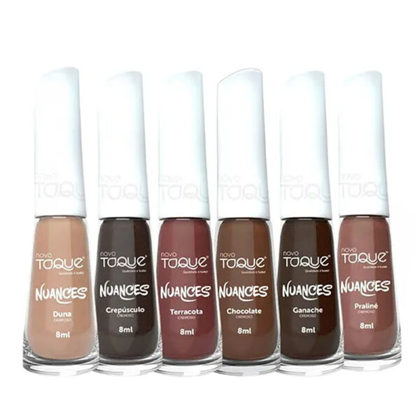 Kit Esmalte Novo Toque Coleção Nuances 6 unidades