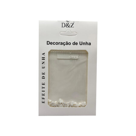 Kit Decoração para Unhas Caviar Prata e Coração