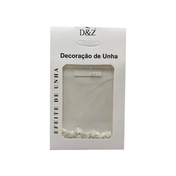 Kit Decoração para Unhas Caviar Prata e Coração
