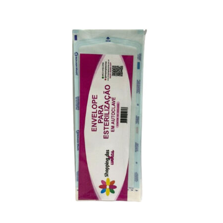 Envelope Autoclave 9x23cm 100 unidades Shopping das Unhas