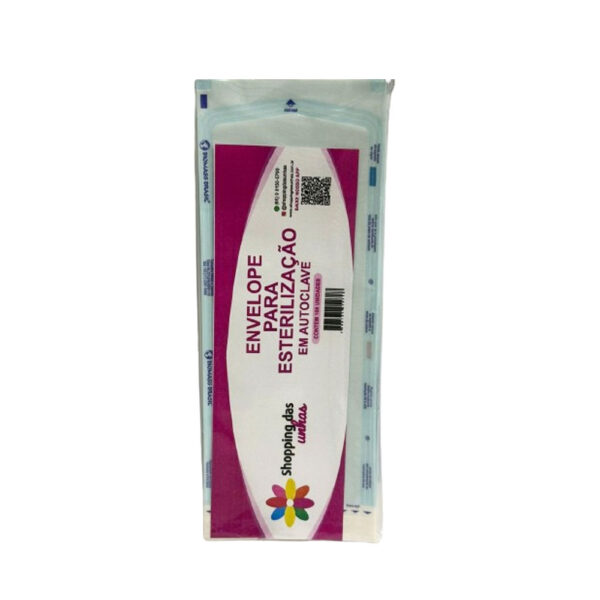 Envelope Autoclave 9x23cm 100 unidades Shopping das Unhas